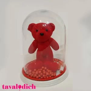 حباب شیشه ای خرس قرمز