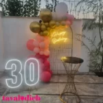 بادکنک آرایی تولد 30 سالگی