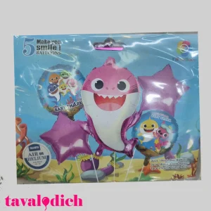 بادکنک بیبی شارک صورتی