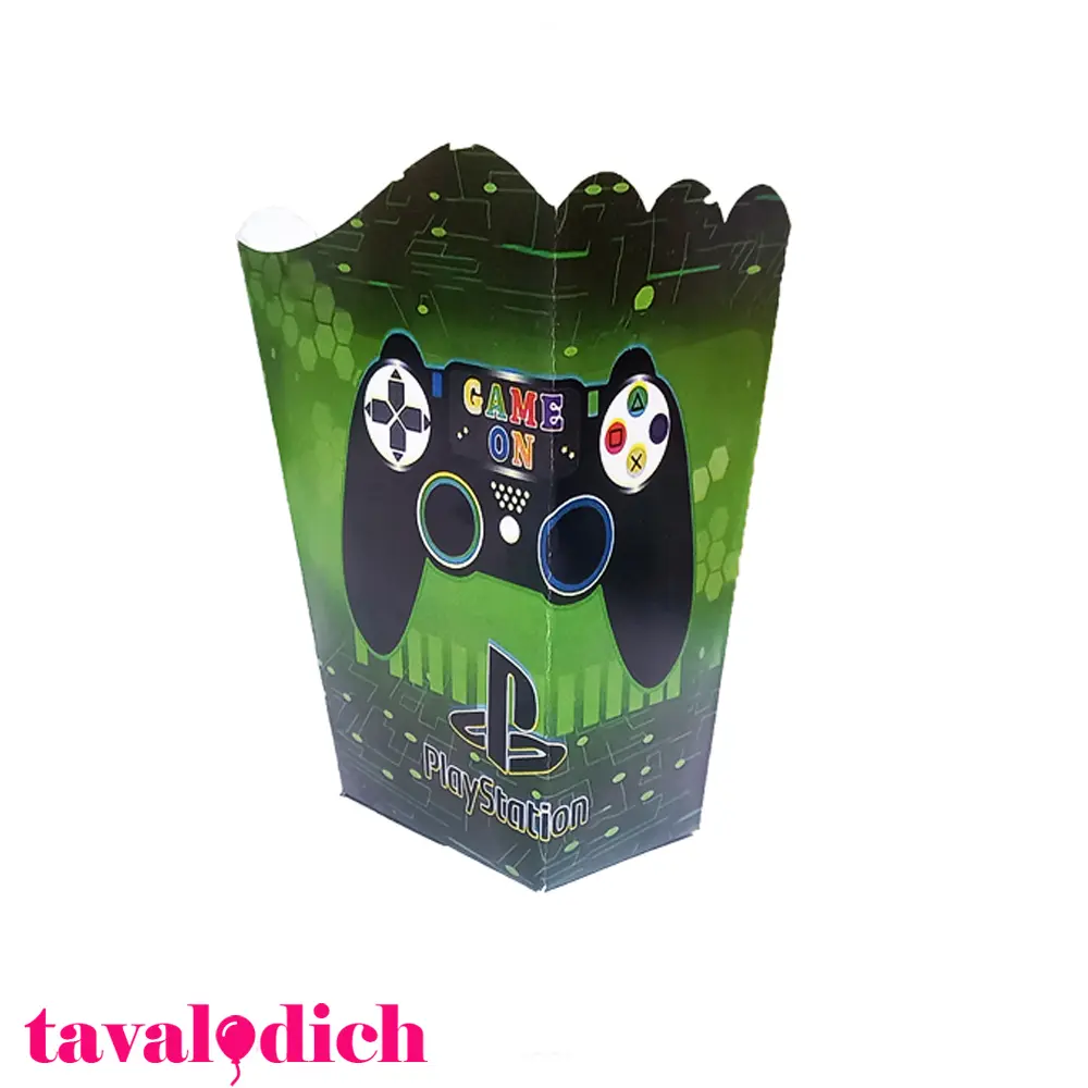 ظرف پاپ کورن تم پلی استیشن