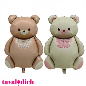 بادکنک فویلی خرس نود پاپیون دار