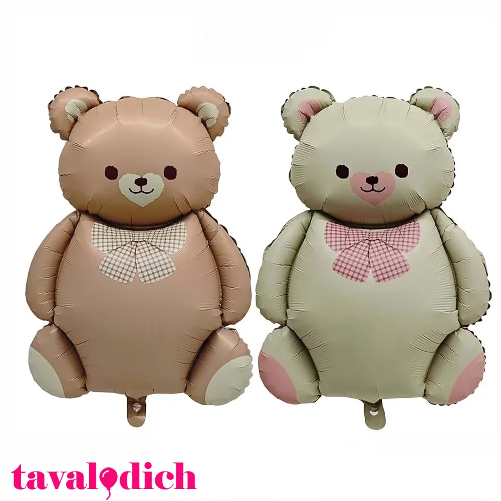 بادکنک فویلی خرس نود پاپیون دار